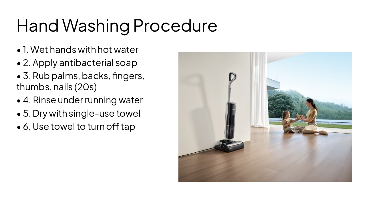 Slide 13 - Hand Washing Procedure