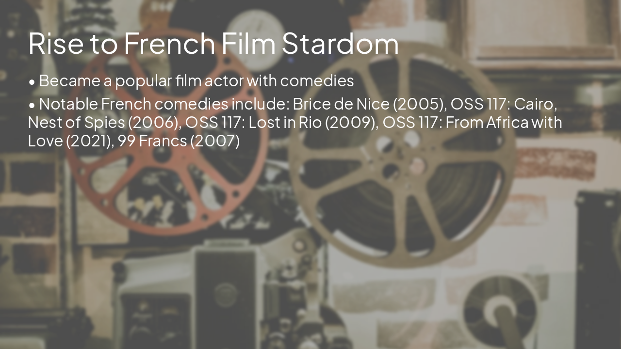 Slide 4 - Rise to French Film Stardom