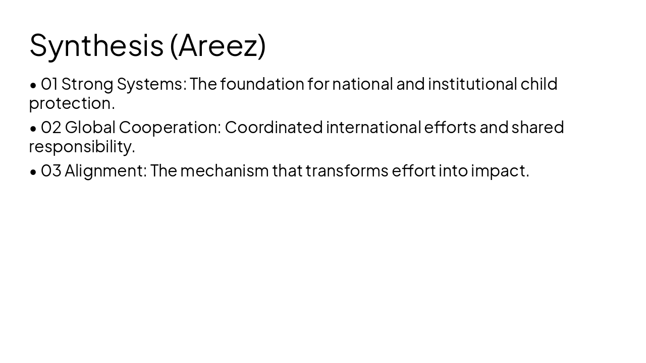 Slide 9 - Synthesis (Areez)