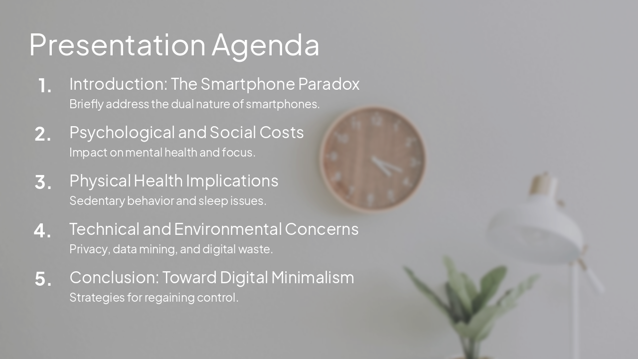 Slide 2 - Presentation Agenda
