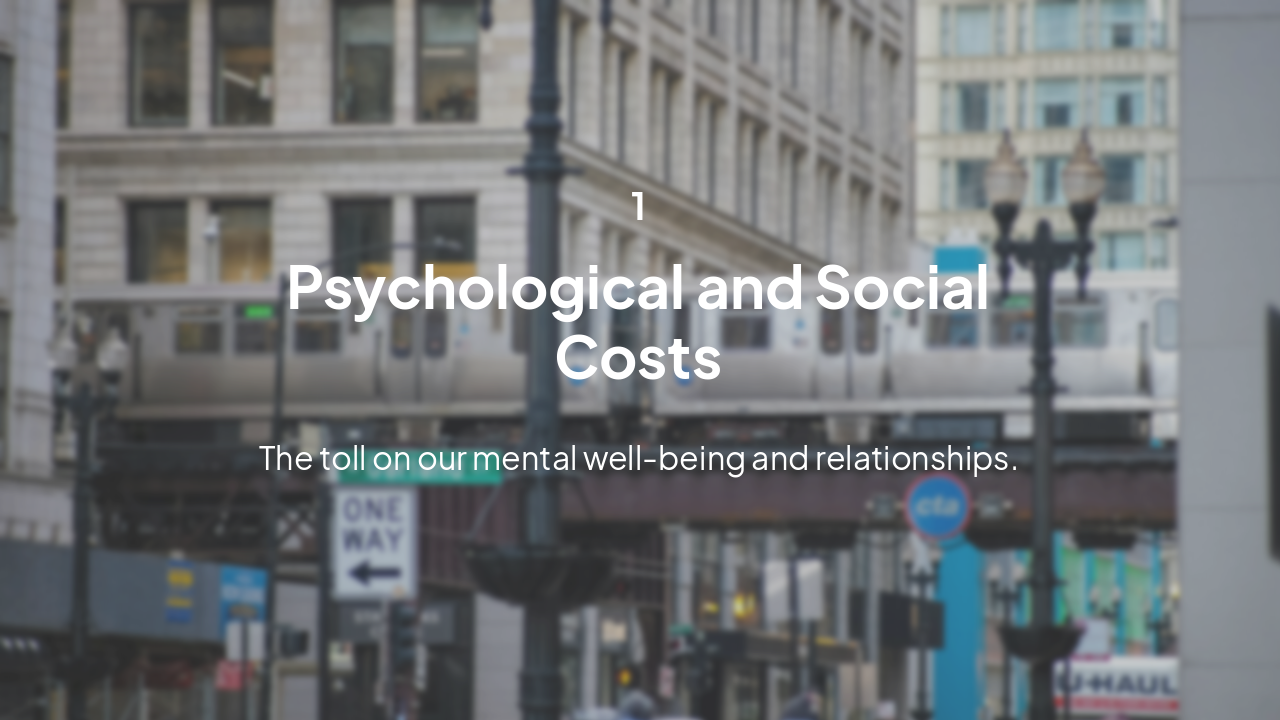 Slide 4 - Psychological and Social Costs