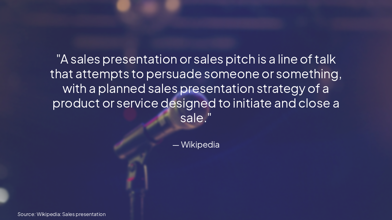 Slide 5 - The Power of a Sales Pitch