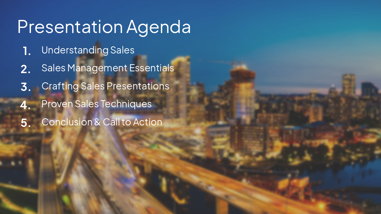 Slide 2 - Presentation Agenda