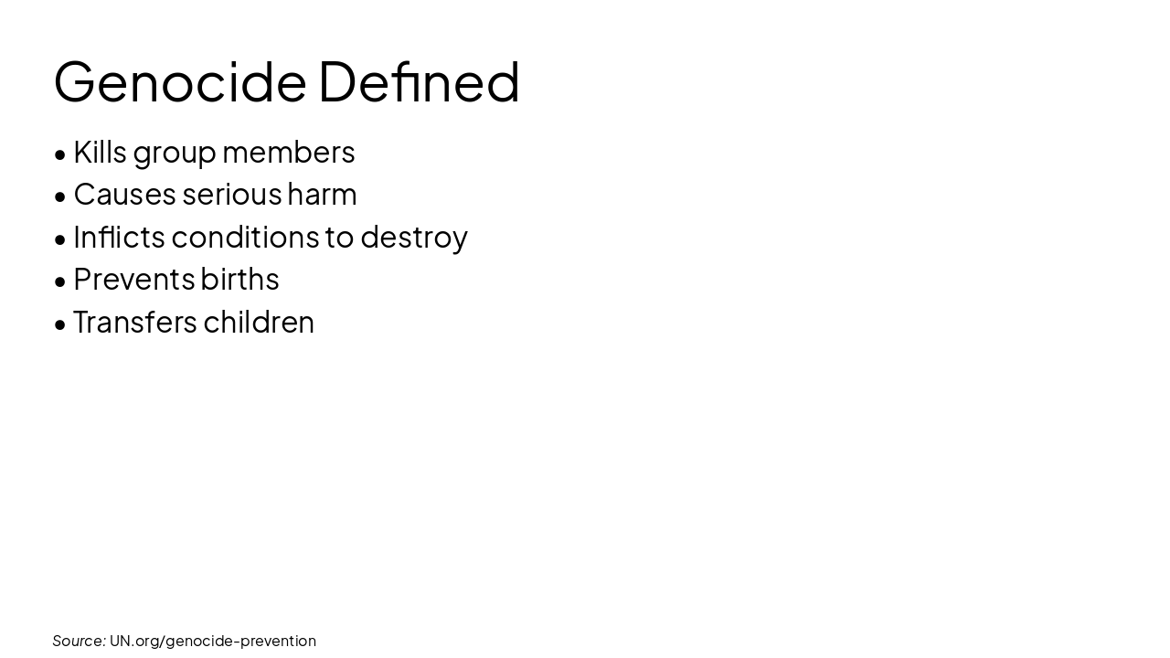 Slide 4 - Genocide Defined
