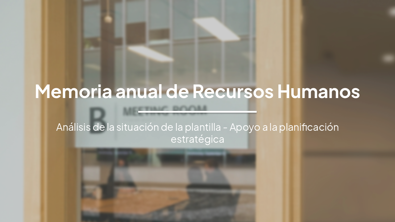 Slide 1 - Memoria anual de Recursos Humanos