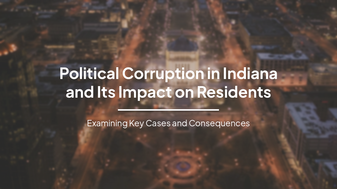 Slide 1 - Political Corruption in Indiana
and Its Impact on Residents