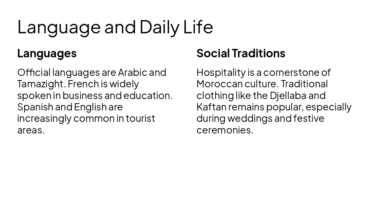 Slide 6 - Language and Daily Life