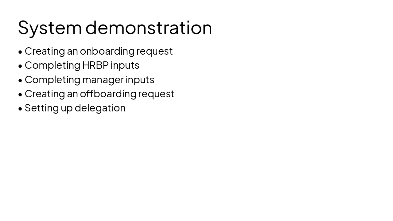 Slide 10 - System demonstration