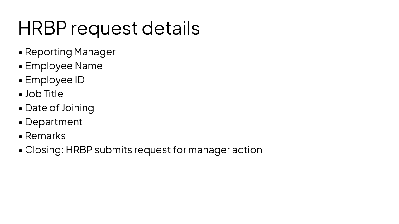 Slide 5 - HRBP request details