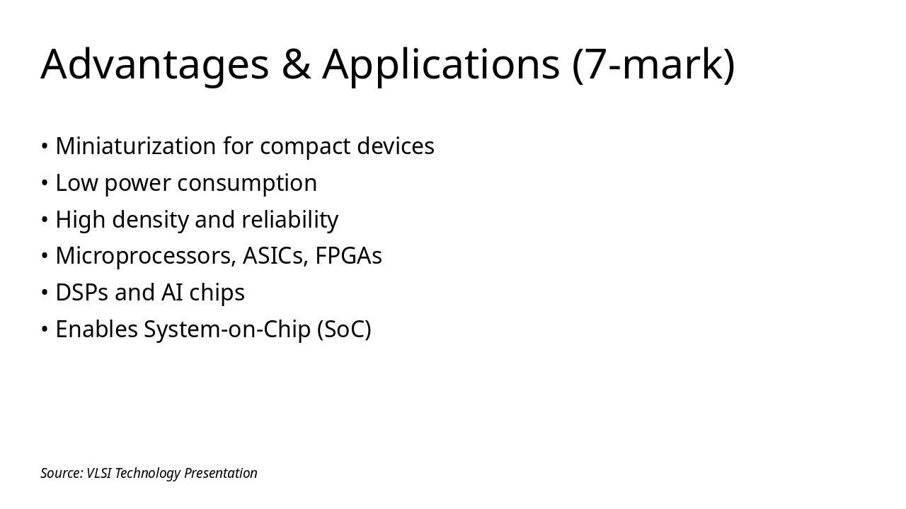 Slide 5 - Advantages & Applications (7-mark)