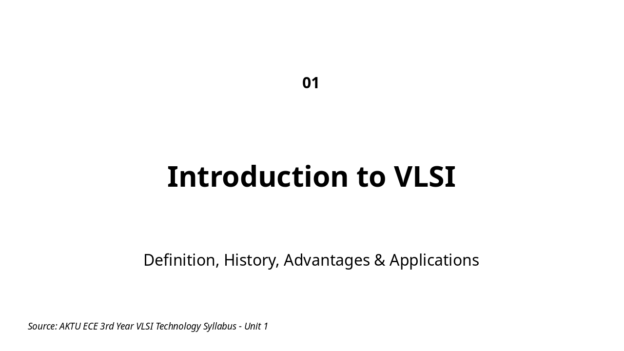 Slide 3 - 1. Introduction to VLSI