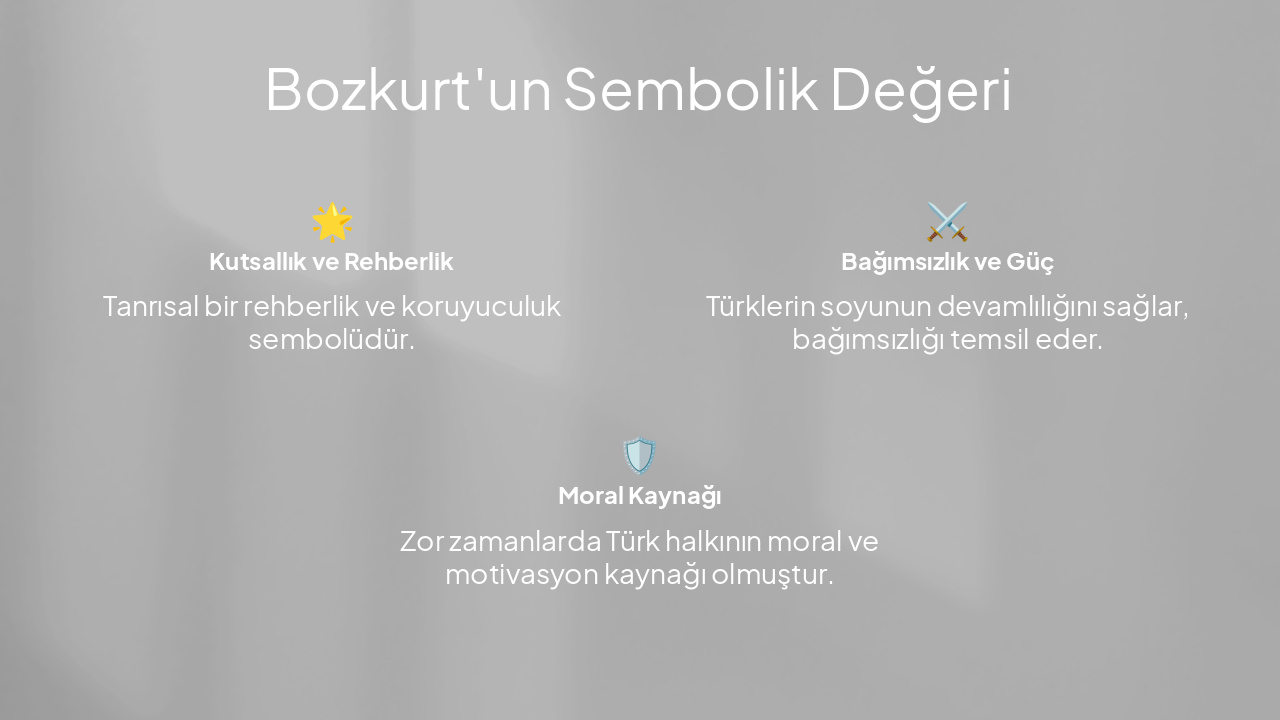 Slide 5 - Bozkurt'un Sembolik Değeri