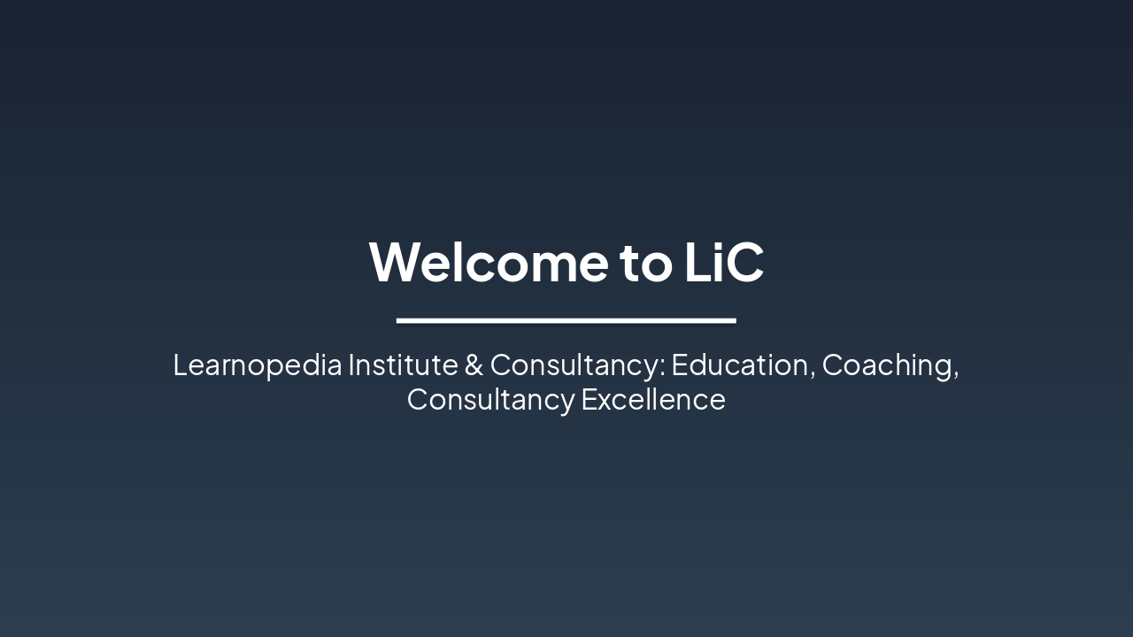 LiC: Empowering Education & Growth (32 chars)