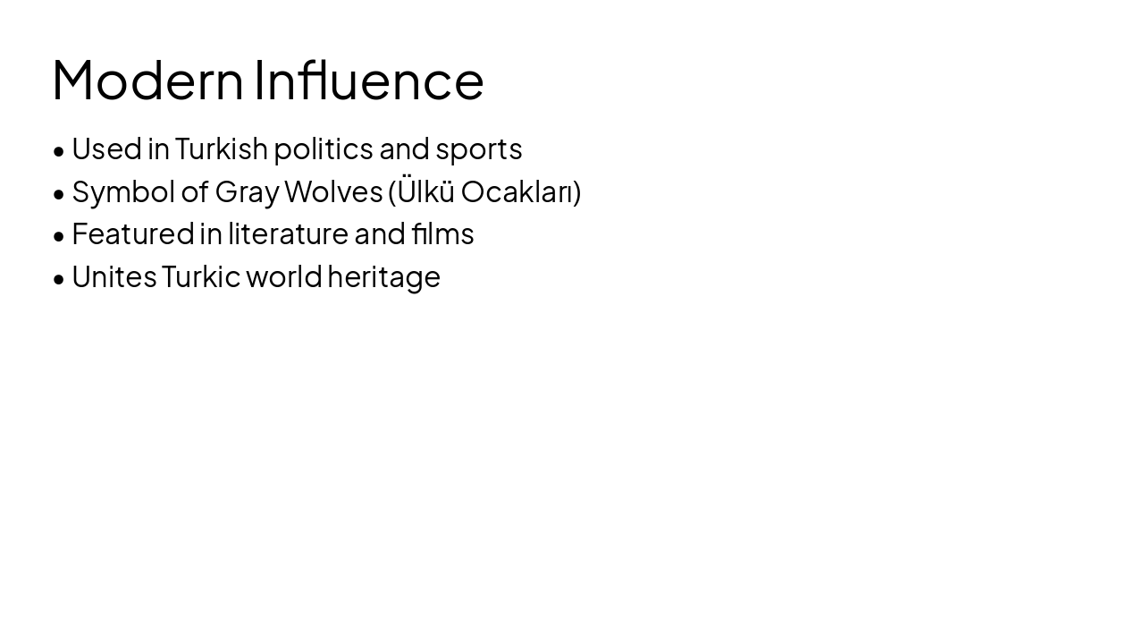 Slide 20 - Modern Influence