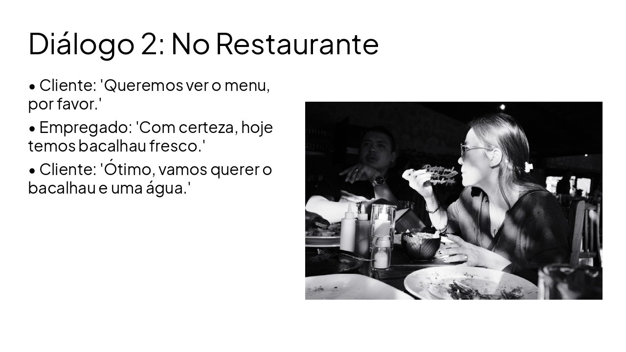 Slide 6 - Diálogo 2: No Restaurante