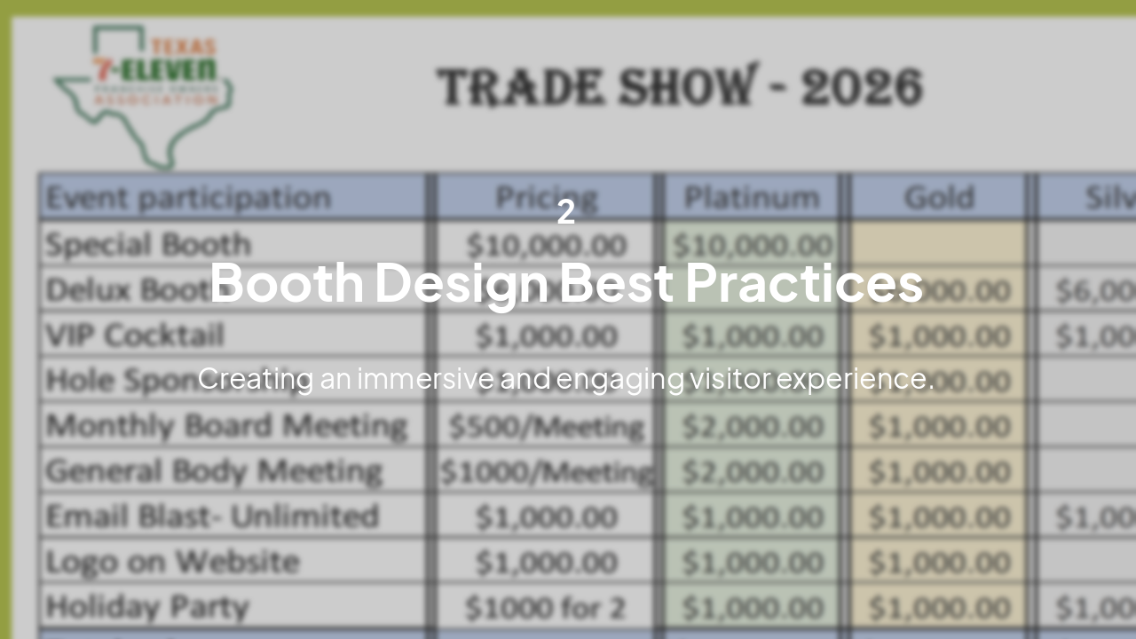 Slide 5 - Booth Design Best Practices