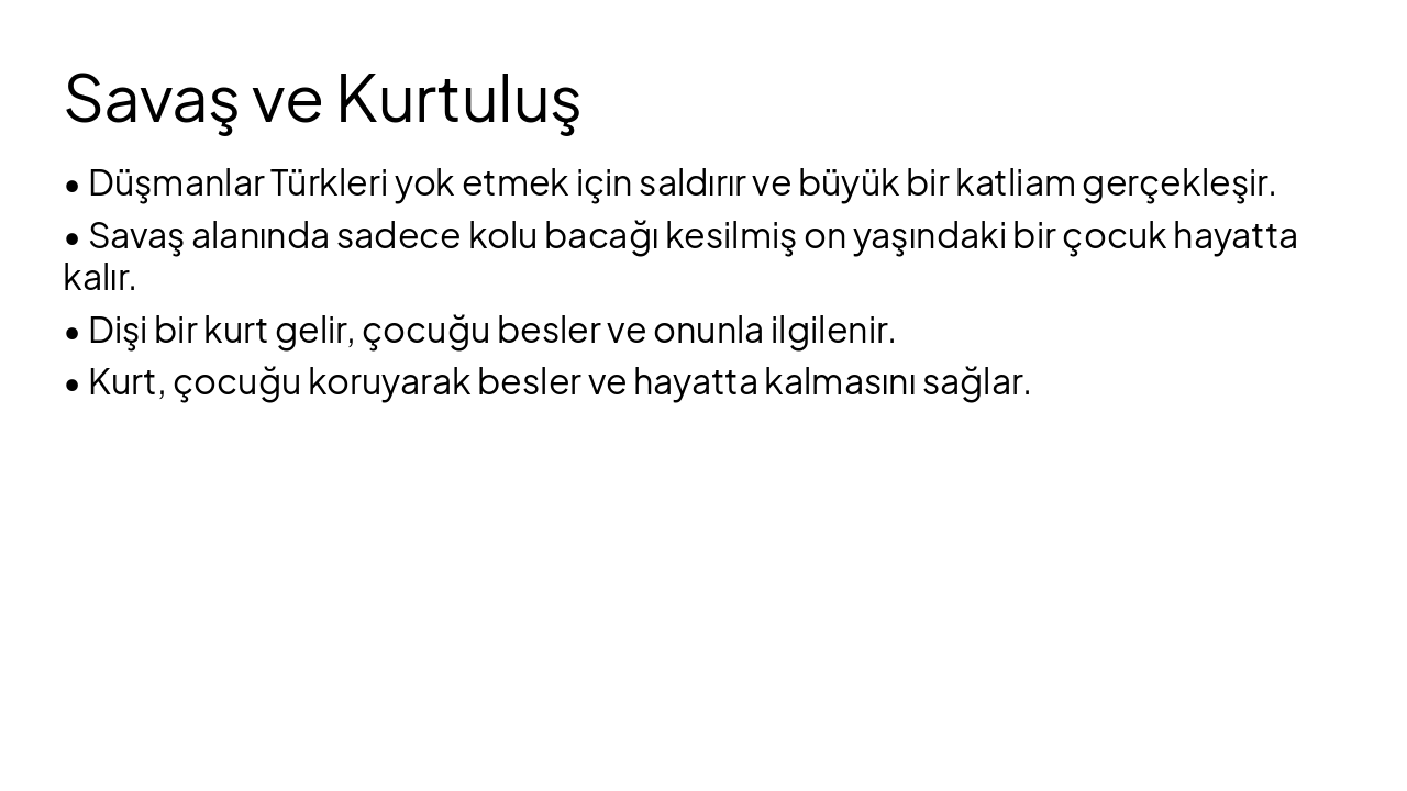 Slide 6 - Savaş ve Kurtuluş