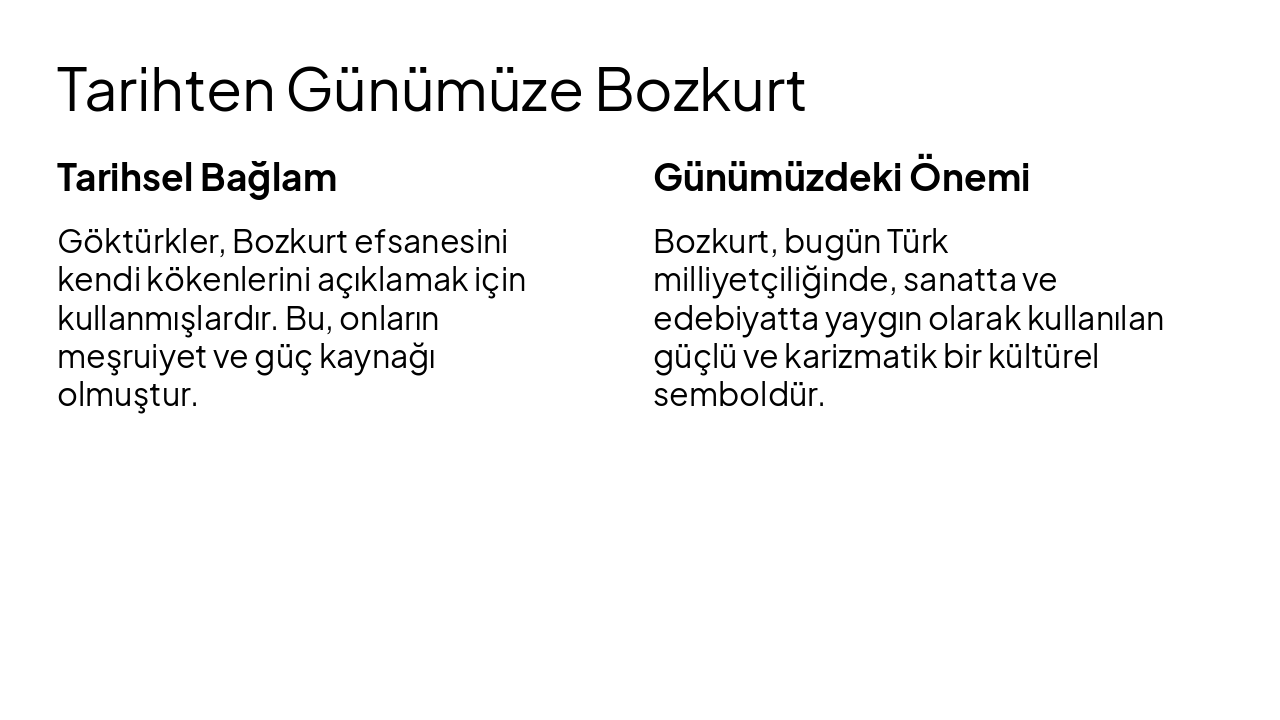 Slide 12 - Tarihten Günümüze Bozkurt
