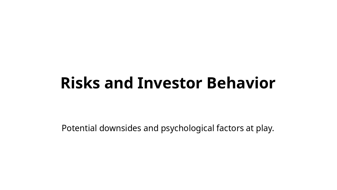 Slide 9 - Risks and Investor Behavior