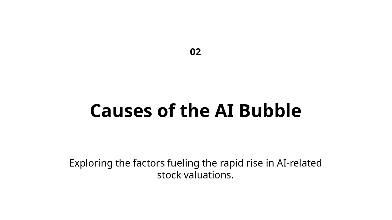 Slide 3 - Causes of the AI Bubble