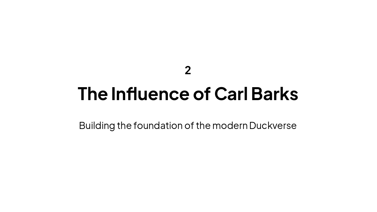 Slide 6 - The Legacy of Carl Barks