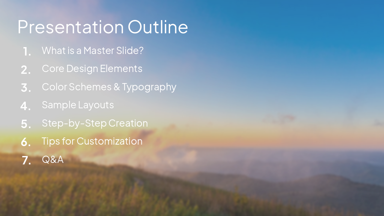 Slide 2 - Presentation Outline