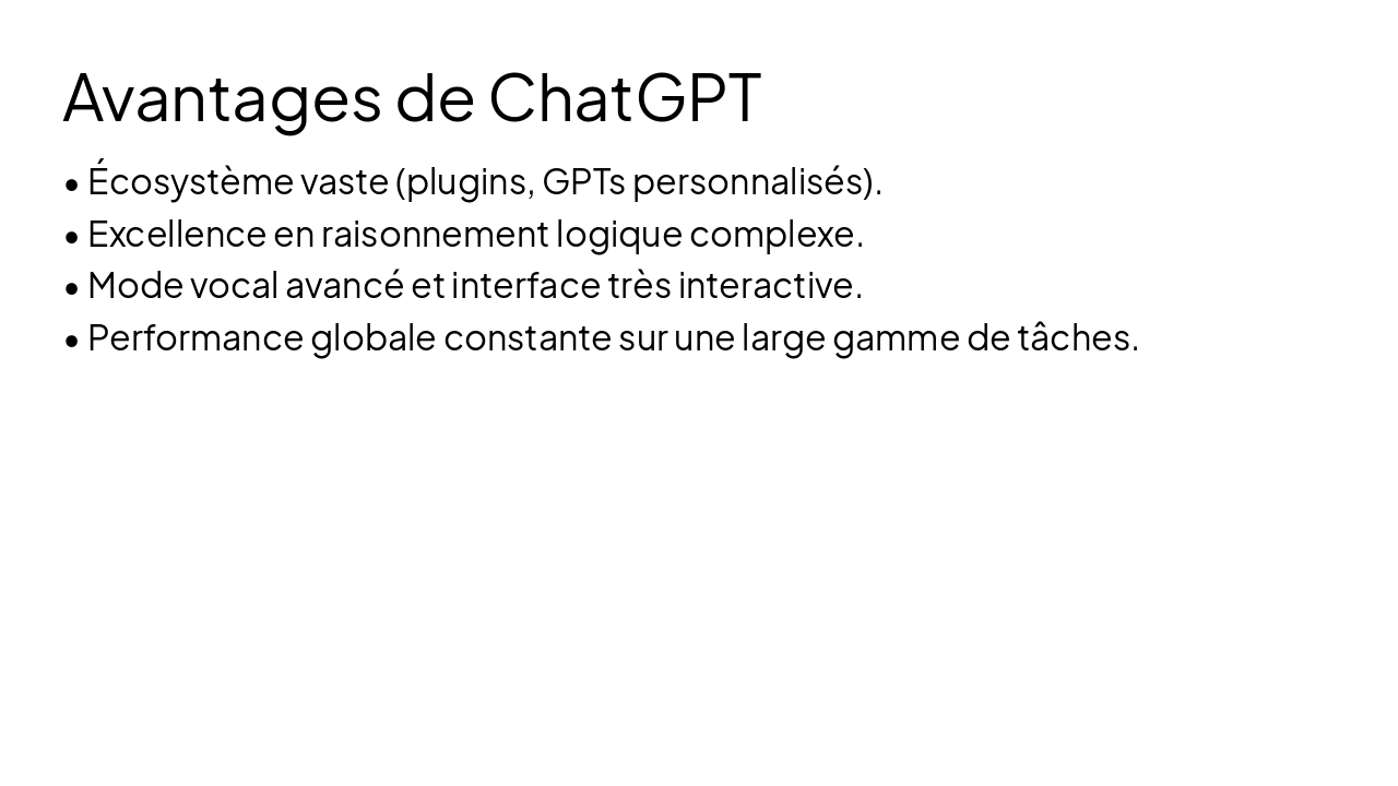 Slide 8 - Avantages de ChatGPT