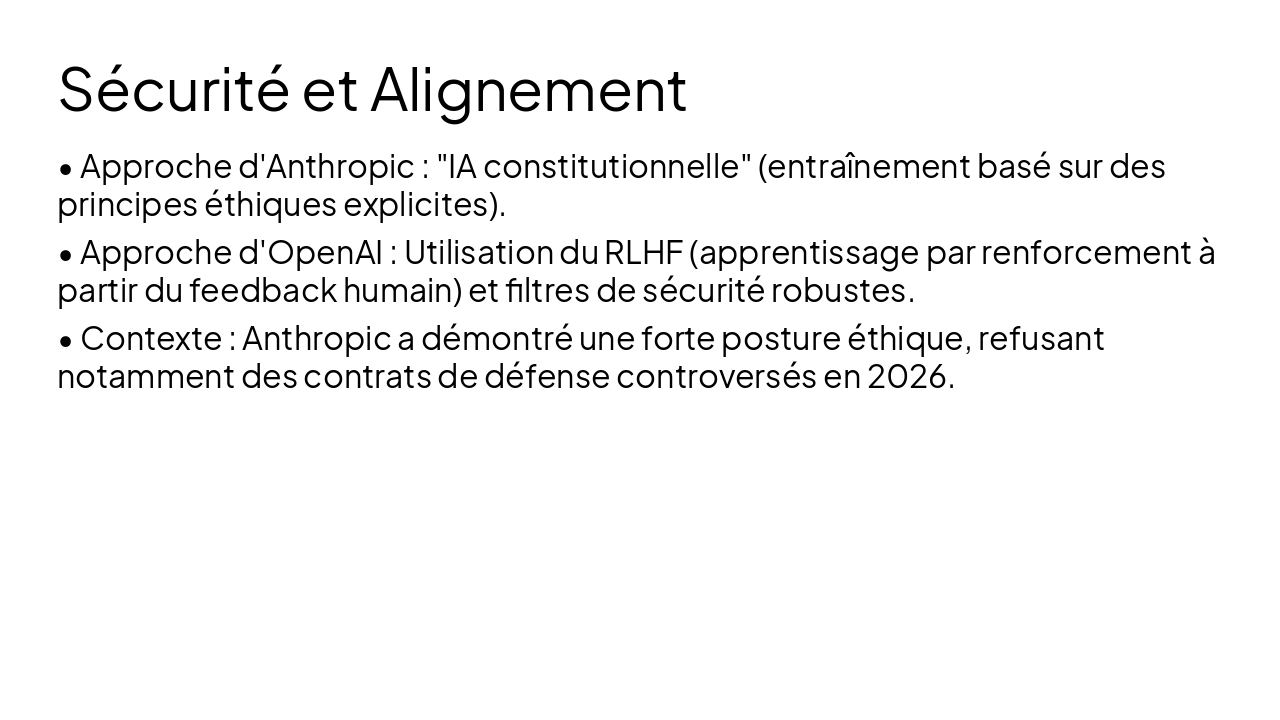 Slide 6 - Sécurité et Alignement