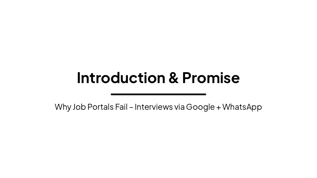 Google + WhatsApp: Land Interviews Fast (42 chars)