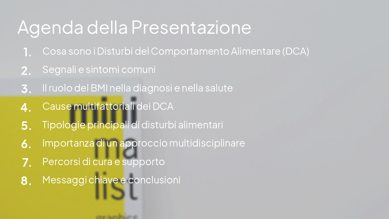 Slide 2 - Agenda della Presentazione