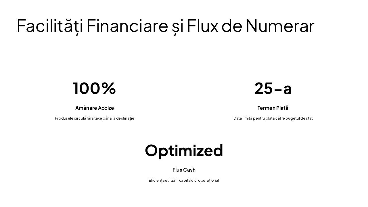 Slide 4 - Facilități Financiare și Flux de Numerar