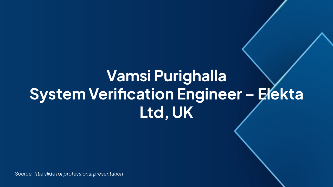 Vamsi Purighalla: 18+ Years Verification Expert