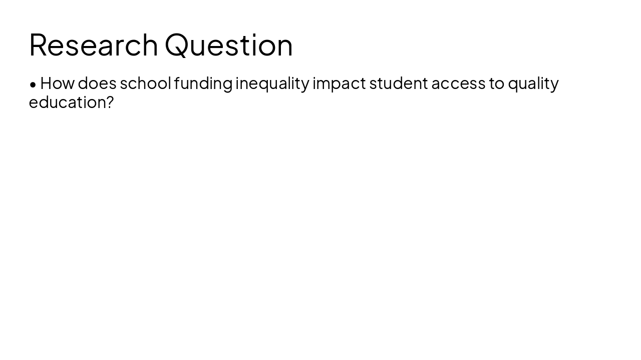 Slide 2 - Research Question