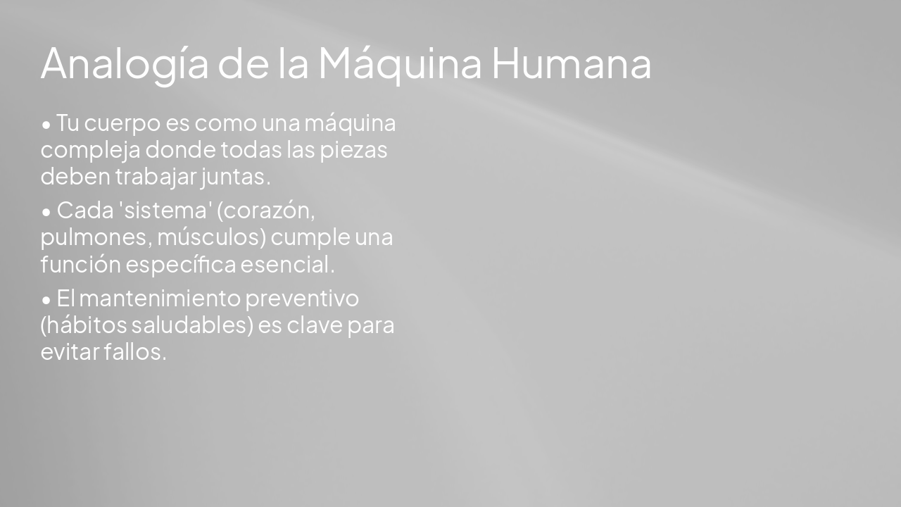 Slide 4 - Analogía de la Máquina Humana