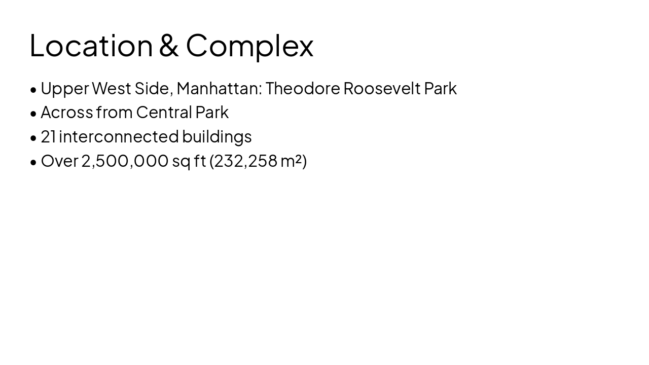 Slide 2 - Location & Complex