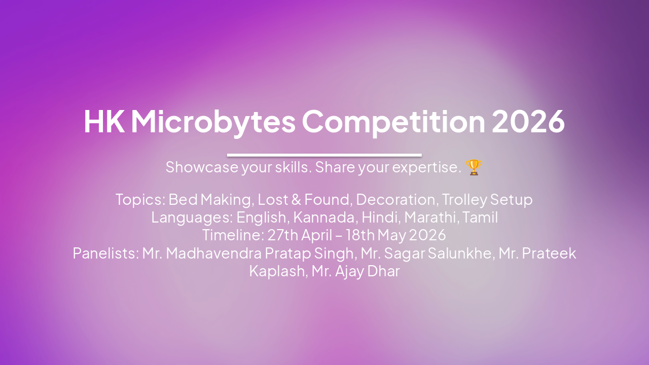 Slide 1 - HK Microbytes Competition 2026