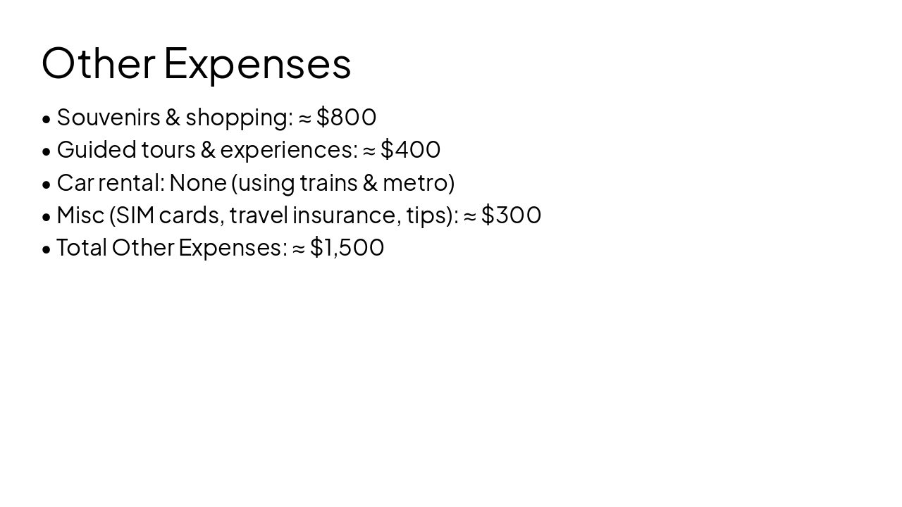 Slide 7 - Other Expenses