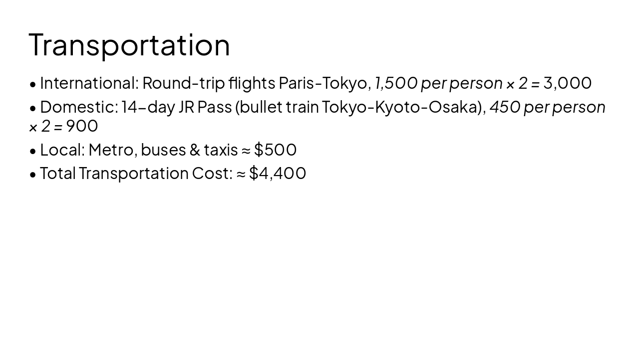 Slide 3 - Transportation