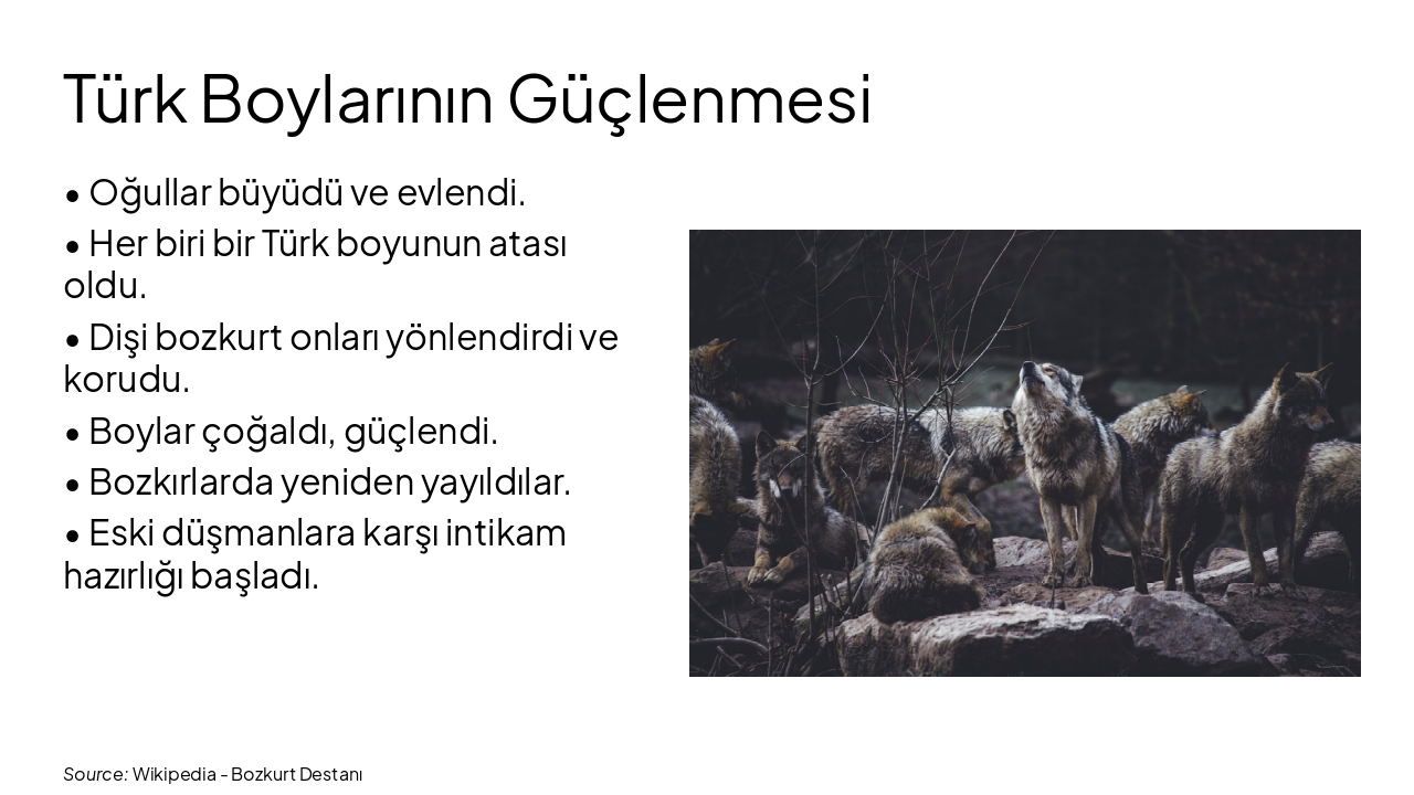 Slide 9 - Türk Boylarının Güçlenmesi