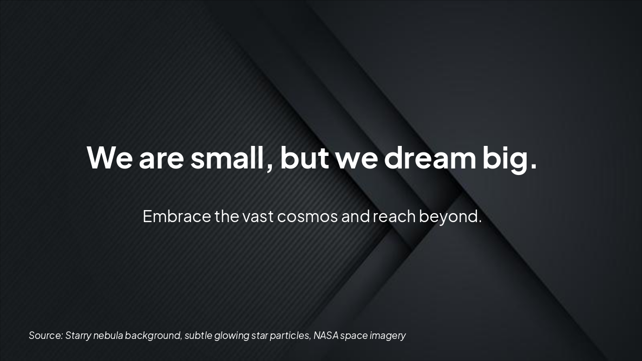 Slide 5 - Perspective – How Small We Are