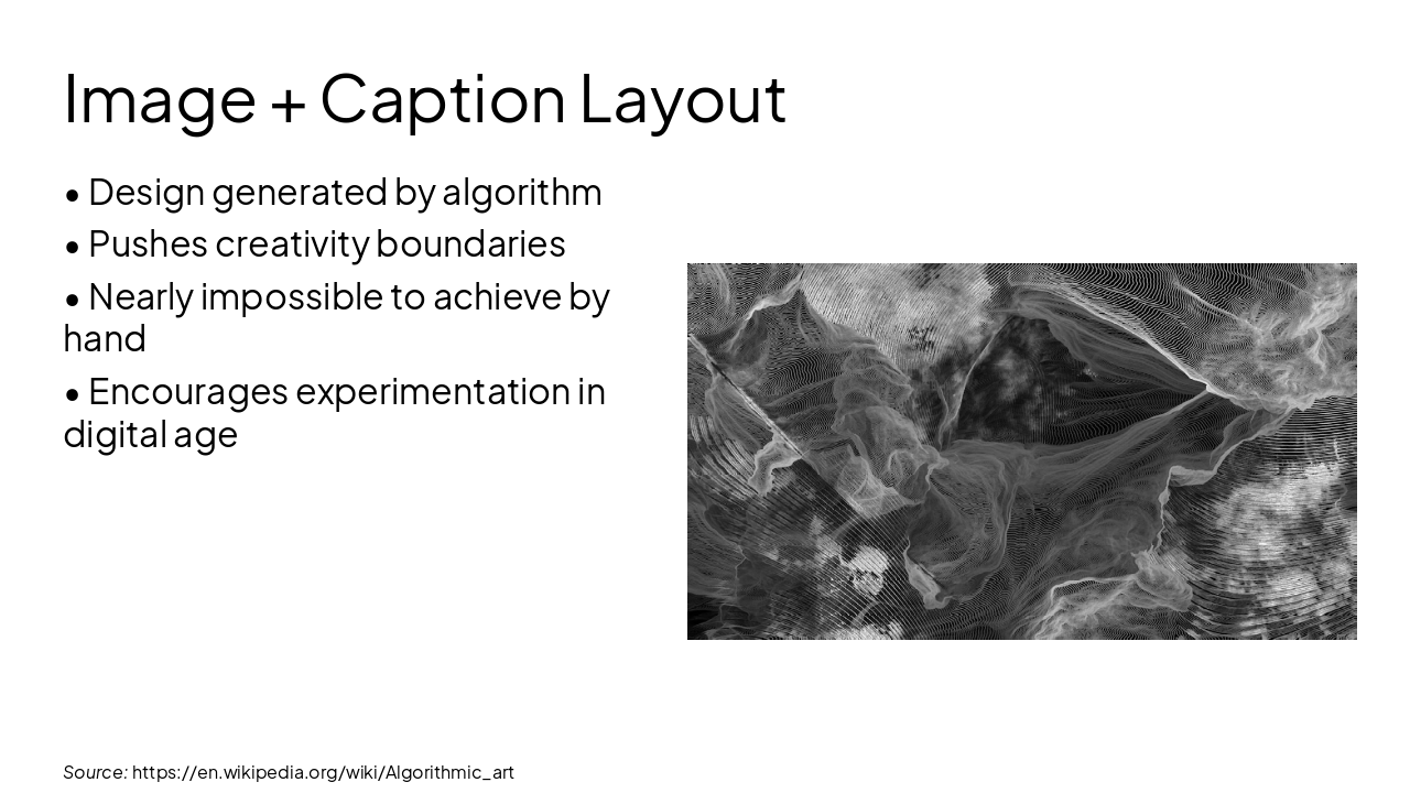 Slide 5 - Image + Caption Layout
