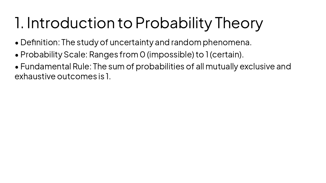 Slide 2 - 1. Introduction to Probability Theory
