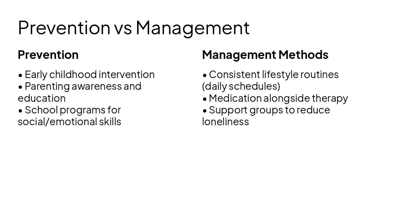 Slide 17 - Prevention vs Management