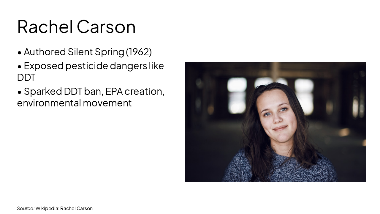 Slide 3 - Rachel Carson