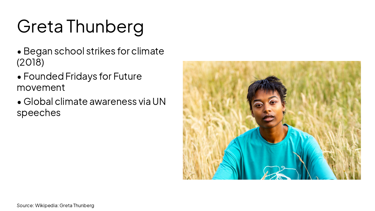 Slide 5 - Greta Thunberg