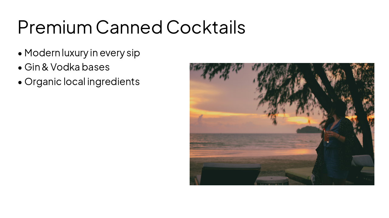 Slide 5 - Premium Canned Cocktails
