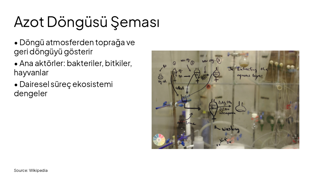 Slide 6 - Azot Döngüsü Şeması