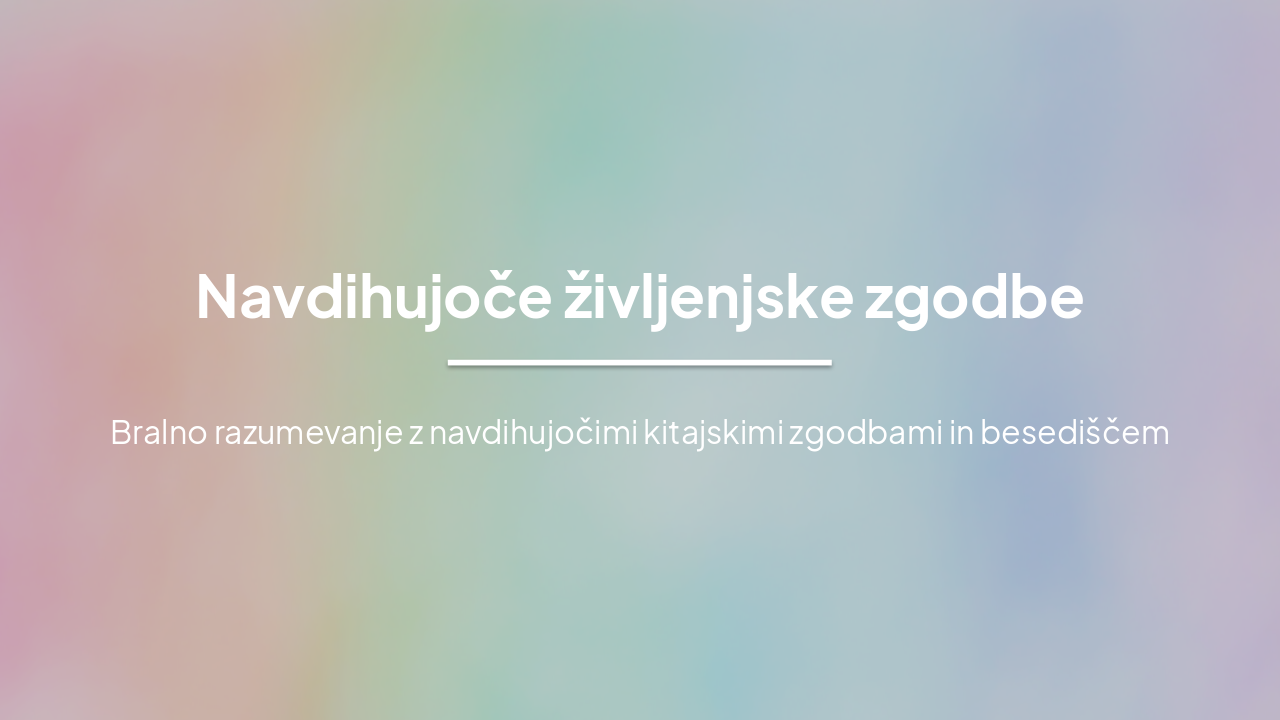 Slide 1 - Navdihujoče življenjske zgodbe