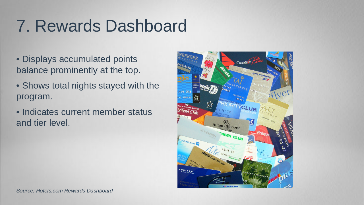 Slide 8 - 7. Rewards Dashboard