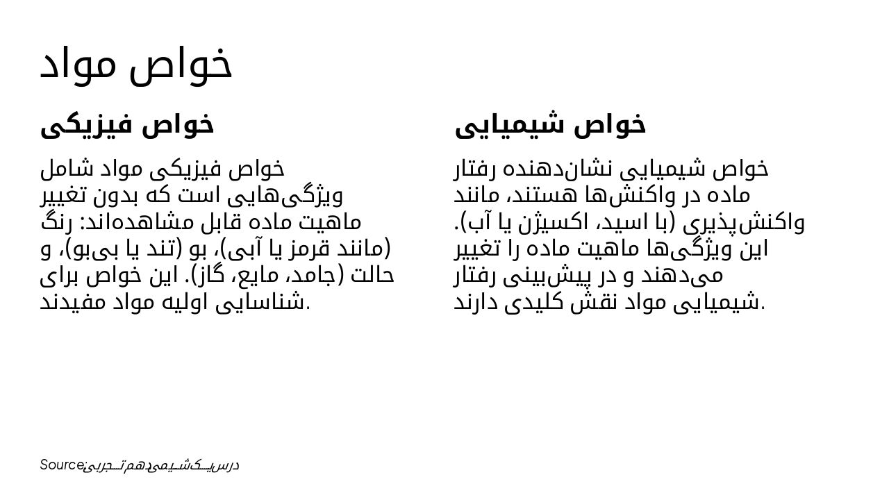 Slide 4 - خواص مواد